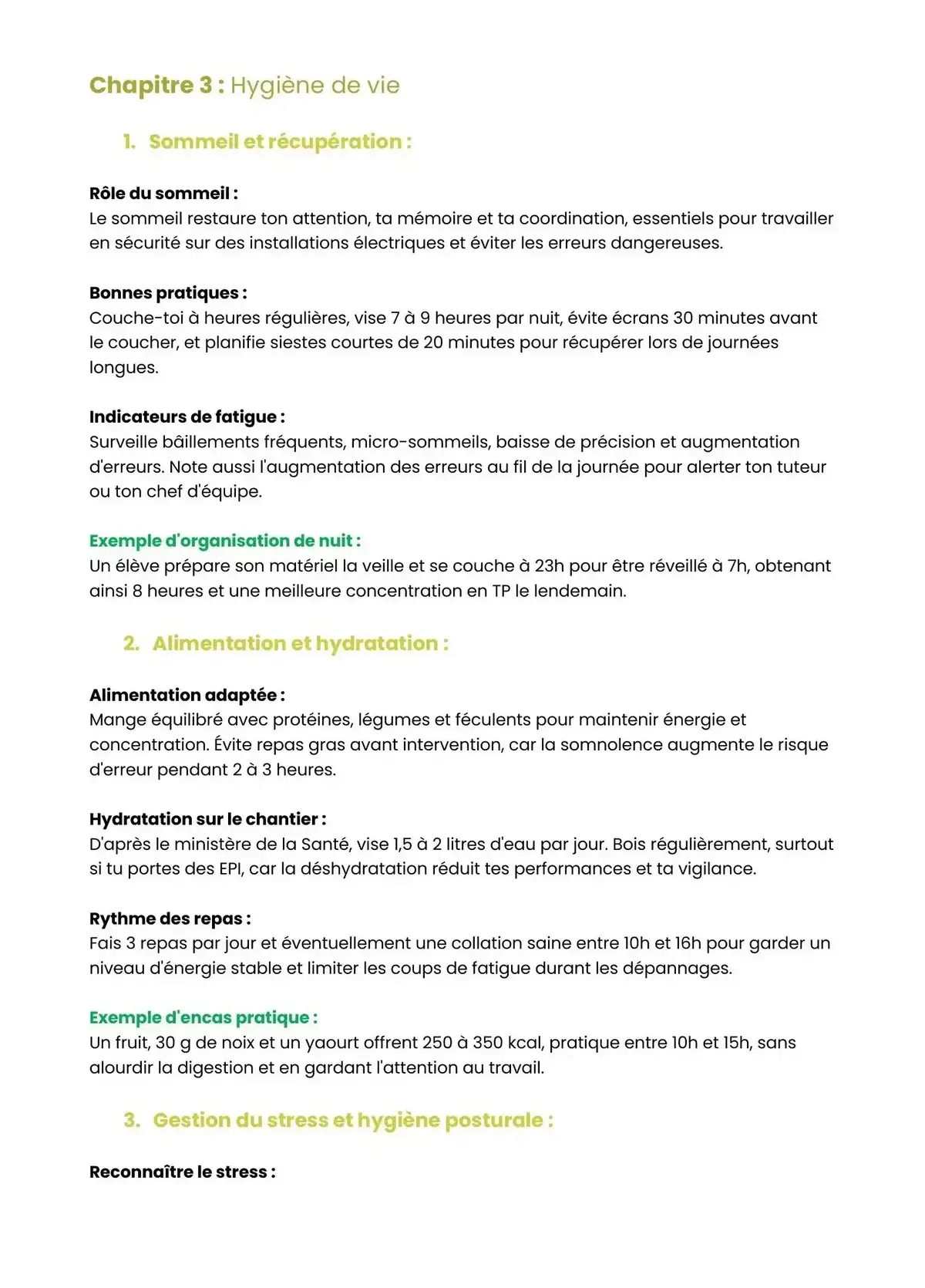 Example Fiche de Révision Bac Pro MELEC
